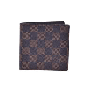 Louis Vuitton Damier Portefeuille Wallet Marco Brown Canvas Bifold